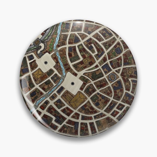 Item preview, Map of the Town of Threshold designed and sold by Dungeonmusings.