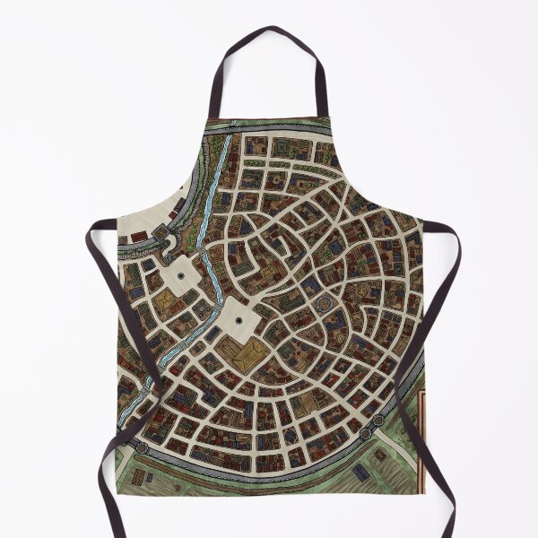 Item preview, Map of the Town of Threshold designed and sold by Dungeonmusings.
