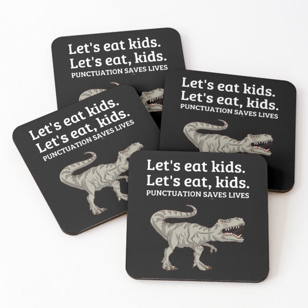 Item preview, Funny Let's Eat Kids Punctuation Saves Lives Grammar  designed and sold by alexquang.