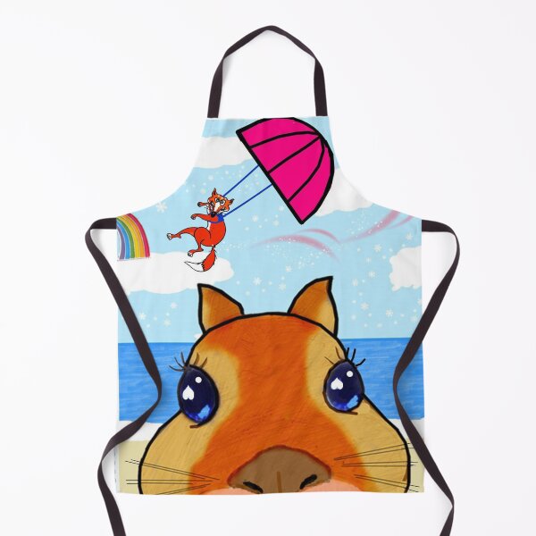 Item preview, A fox is preparing to come down in a parachute designed and sold by Shirley cute art .