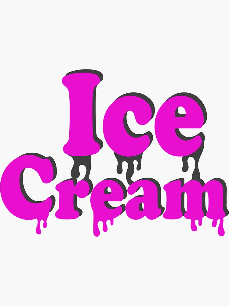 "ice cream blackpink" Sticker by Redbubble