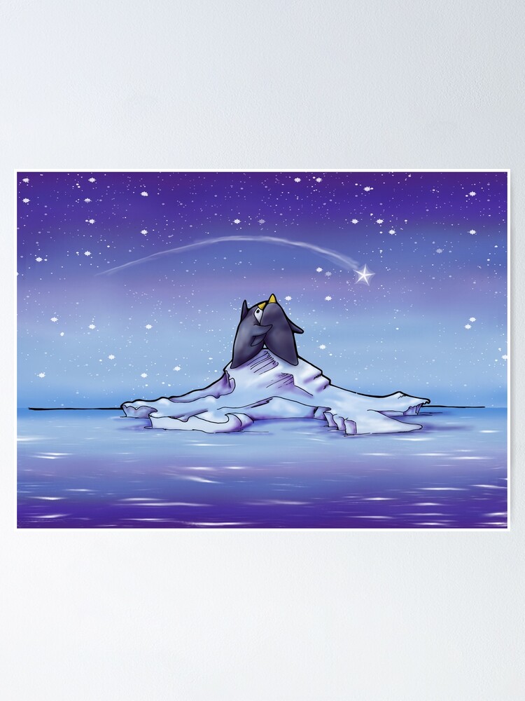Alternate view of Penguins and Stars Poster