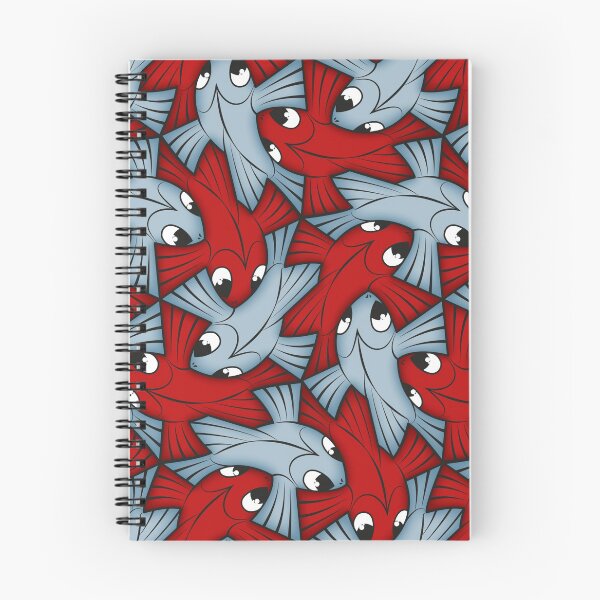 Item preview, Flying Fish Tessellation - Red and Blue designed and sold by DaveSavageArt.
