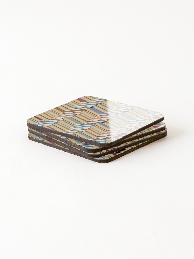 Thumbnail 4 of 5, Coasters (Set of 4), Book Stack Pattern designed and sold by razvigod.