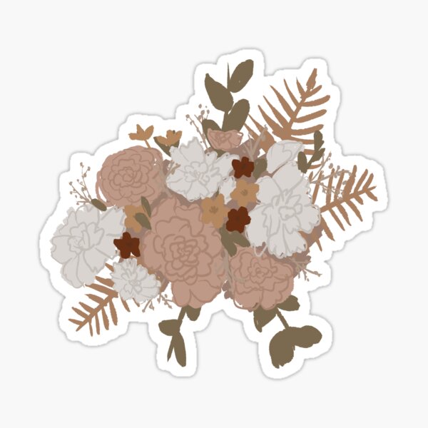 Item preview, Neutral Bouquet Sticker designed and sold by faechronicler.