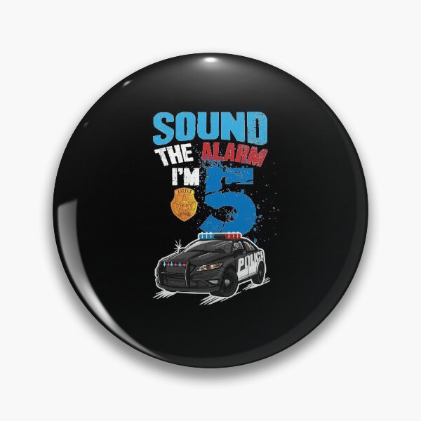 Item preview, Kids Police Car 5th Birthday Gift Boy - Sound The Alarm Im 5 designed and sold by Captain Mood.