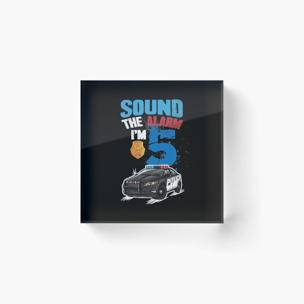 Item preview, Kids Police Car 5th Birthday Gift Boy - Sound The Alarm Im 5 designed and sold by Captain Mood.