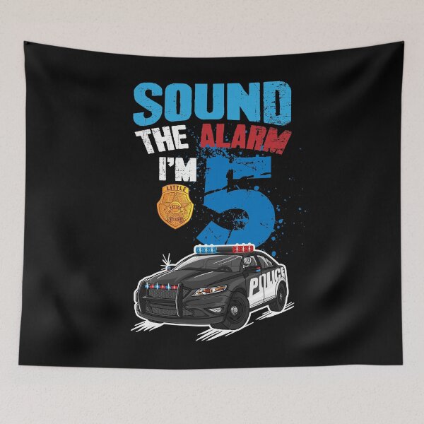 Item preview, Kids Police Car 5th Birthday Gift Boy - Sound The Alarm Im 5 designed and sold by Captain Mood.