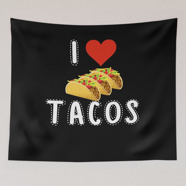 Item preview, I Love Tacos, Tacos Lovers Trendy, Funny Mexico Food Vintage Gifts   designed and sold by Simeon	 Dorelus.