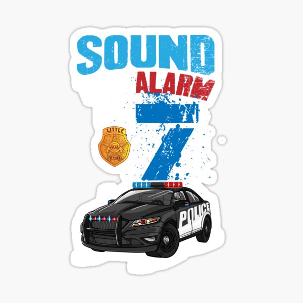 Police Officer Kids Stickers Redbubble - police car with working siren roblox