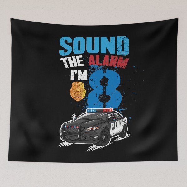 Item preview, Kids Police Car 8th Birthday Gift Boy - Sound The Alarm Im 8 designed and sold by Captain Mood.
