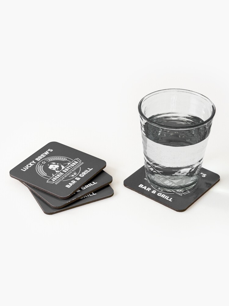 Alternate view of Jackie Daytona - Lucky Brew's Bar and Grill Shirt - What We Do in the Shadows Coasters (Set of 4)