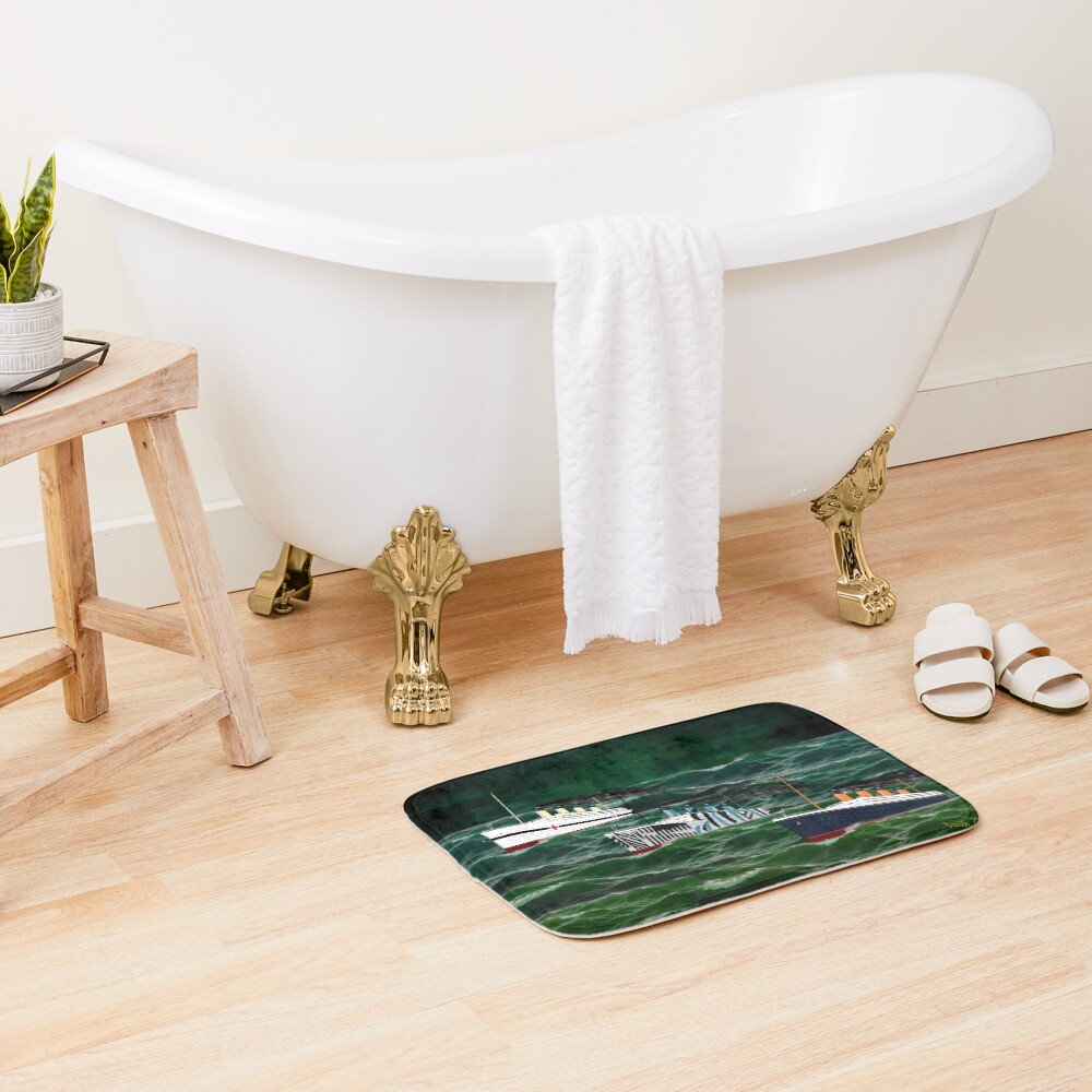 The 3 Giant Sisters Sailing Together Bath Mat
