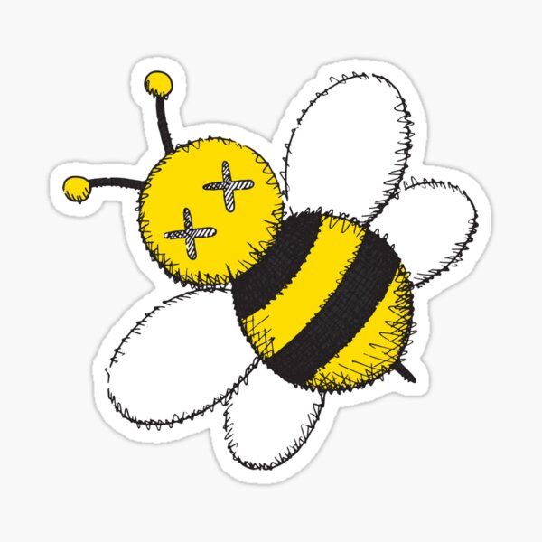 Alone Flying Bee Sticker