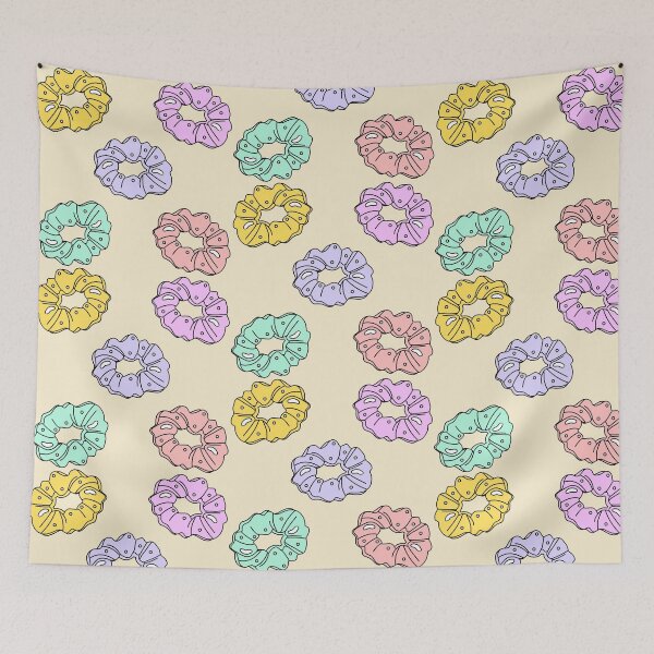 Item preview, Retro 90s Pastel Hair Scrunchie Pack designed and sold by The Little Wood Cottage.