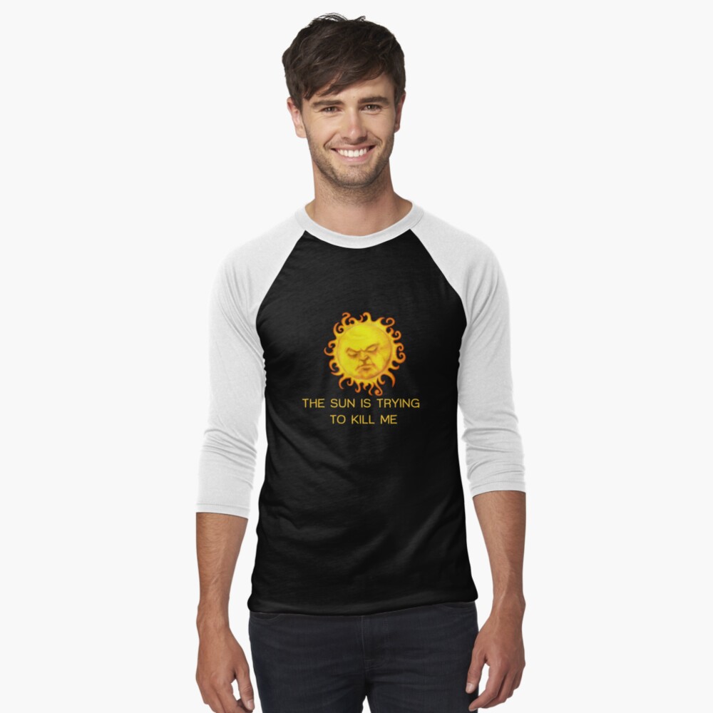 Aperçu de l'œuvre T-shirt baseball manches ¾ créée et vendue par TeasandMore.