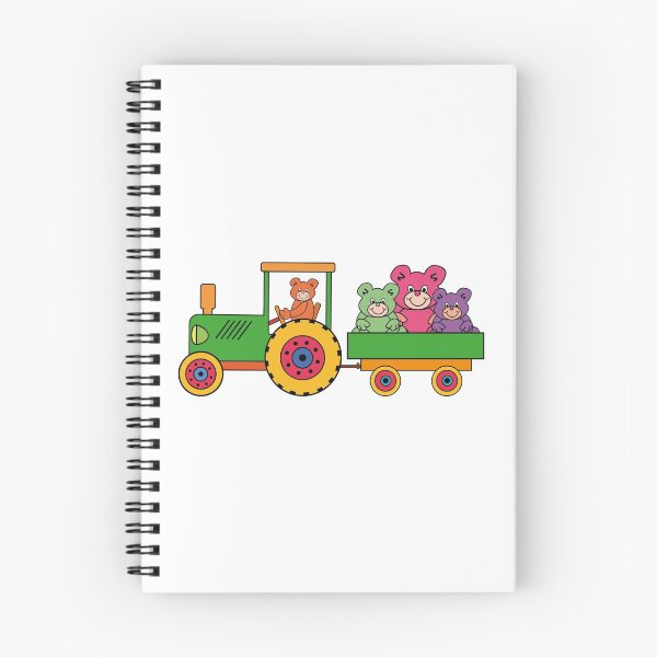 Aperçu de l'œuvre Drôle de bande d'ours sur tracteur créée et vendue par Vectorbrusher.