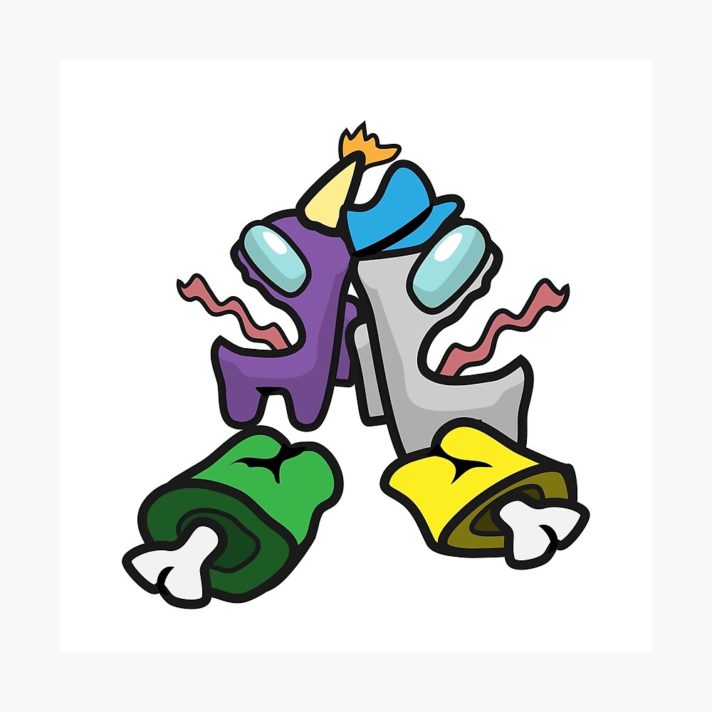 Double Kill By The Impostor Among Us Metal Print By Sasuga8 Redbubble