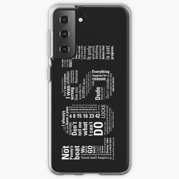 LOST Quotes // Classic Drama Tv Show, Sci-Fi, Geek Samsung Galaxy Soft Case
