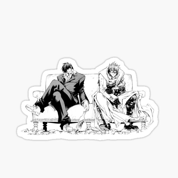 Vash Wolfwood Couch Design Sticker