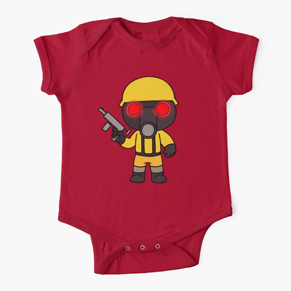Torcher Pig Skin Baby One Piece By Stinkpad Redbubble - 4 gasmask roblox roblox clothing clothes catalog