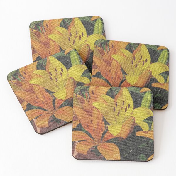 Item preview, Textured Lilies designed and sold by Honey Myrtle Studio.
