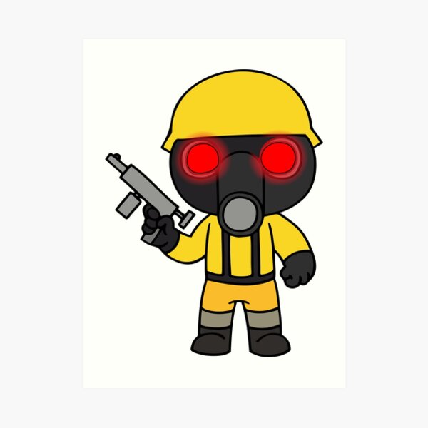 Piggy Roblox Chapters Wall Art Redbubble - firefighter suit roblox