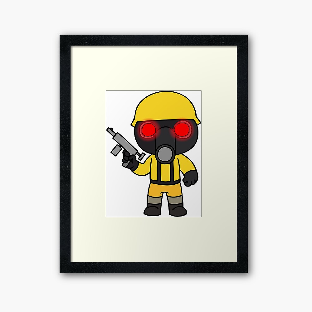 Torcher Pig Skin Mounted Print By Stinkpad Redbubble - piggy roblox all characters torcher
