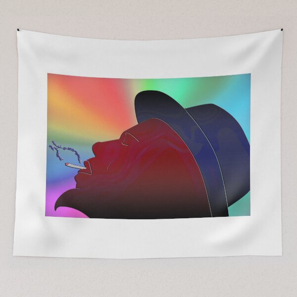Item preview, Portrait of Thelonious Monk Colorful Silhouette Smoking  designed and sold by ibadishi.