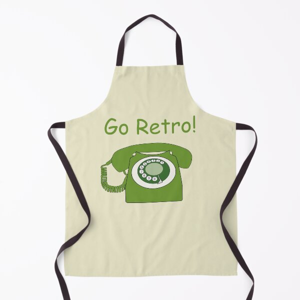 Item preview, Retro Style Green Dial Phone, with the Words 'Go Retro!' designed and sold by ibadishi.