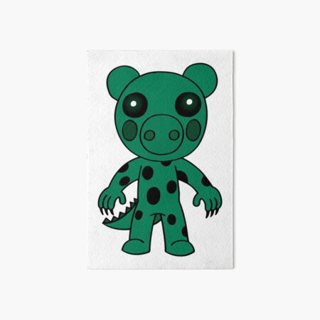 Skelly Pig Skin Art Board Print By Stinkpad Redbubble - leah ashe roblox royale high piggy