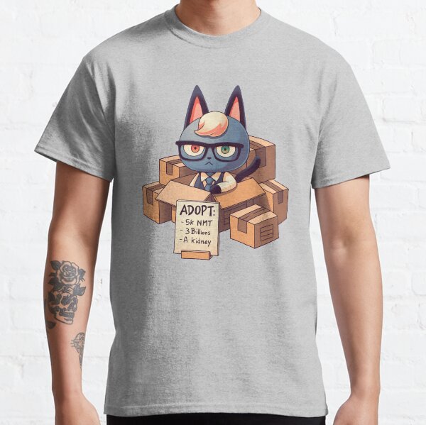 Raymond in Boxes // Cat Smug Villager, Animal Crossing, Kawaii Classic T-Shirt