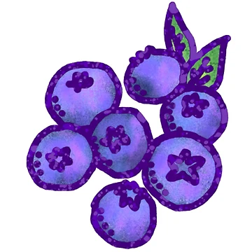 Artwork thumbnail, Blueberries by NiceButton