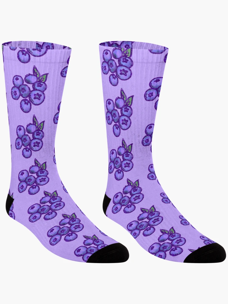 Thumbnail 3 of 5, Socks, Blueberries designed and sold by NiceButton.