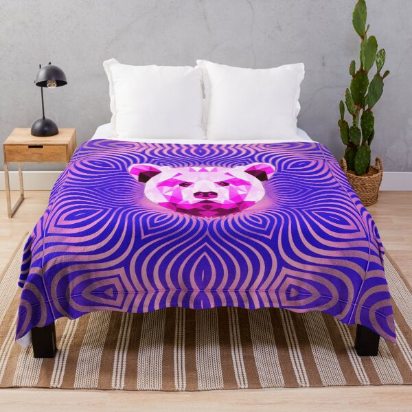 Item preview, Geometric Girly Bear - Hot Pink to Blue designed and sold by NoMatterLab.