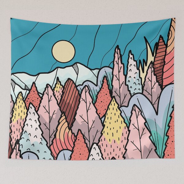 Item preview, The hill behind the forest designed and sold by Swadeillustrations.