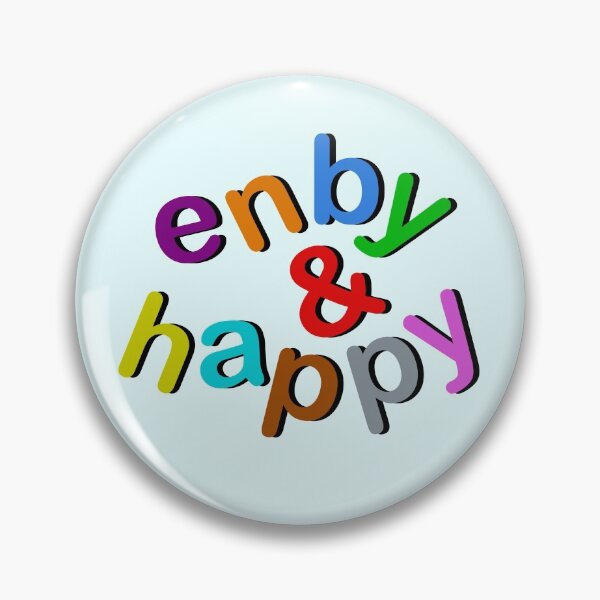 Item preview, Enby and Happy (NB, Non-Binary Pride) designed and sold by ClickForMore.