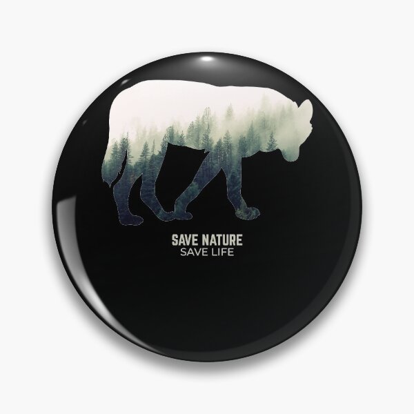 Item preview, Wolf in Forest Environment Climate Protection designed and sold by RJ-Art.