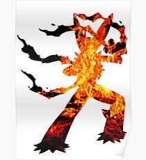Mega Blaziken used Blast Burn Poster
