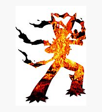 Mega Blaziken used Blast Burn Photographic Print