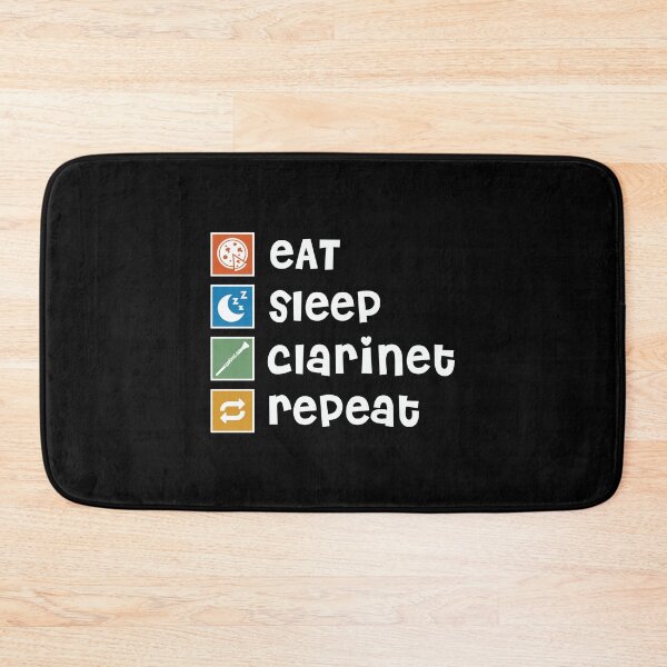 Item preview, Clarinet. Eat. Sleep. Repeat designed and sold by orlumbuspirate.