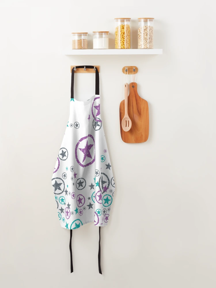 Thumbnail 4 of 6, Apron, Exploding star pattern designed and sold by Vaughan Duck.