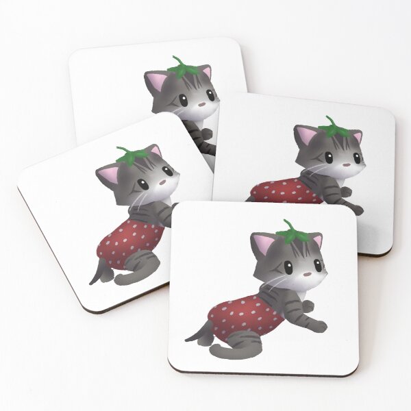 Item preview, Strawberry Tabby Kitty designed and sold by ikigaicreations.