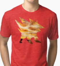 Mega Manectric Thunder Wave Tri-blend T-Shirt