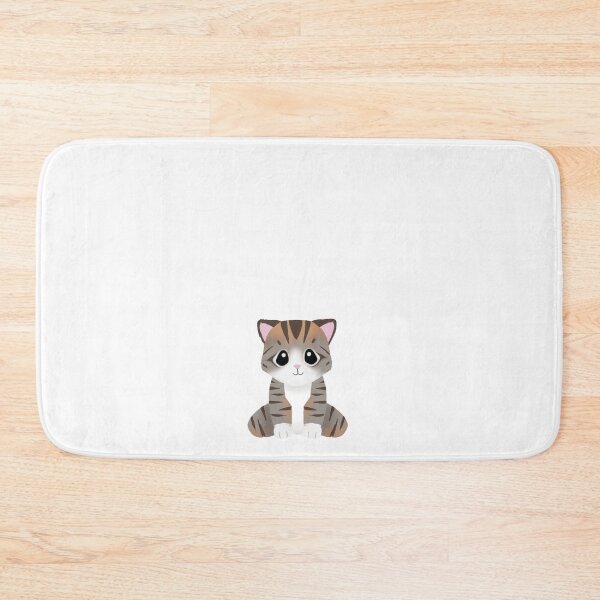 Item preview, Cute Tabby Cat Front View designed and sold by ikigaicreations.