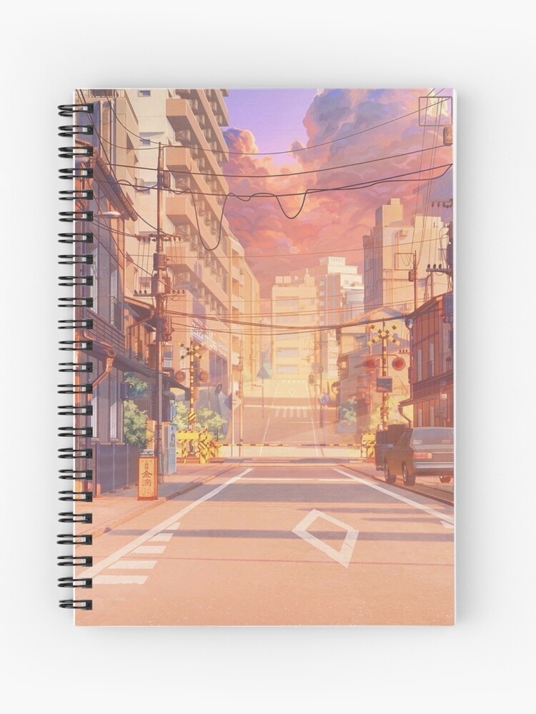 Cuaderno de espiral «Paisaje de anime estético» de shakeyy | Redbubble Cuaderno de espiral «Paisaje de anime estético» de shakeyy | Redbubble