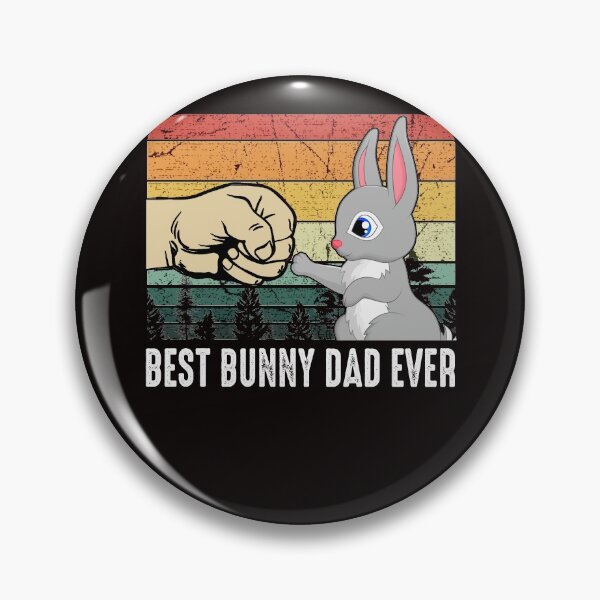 Item preview, Best Bunny Dad Ever Retro Vintage Rabbit Lover Gift designed and sold by RessieSmitham.