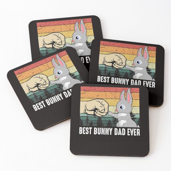 Item preview, Best Bunny Dad Ever Retro Vintage Rabbit Lover Gift designed and sold by RessieSmitham.