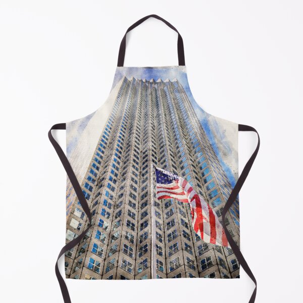 Item preview, United States Flag In Miami Downtown. Watercolor. designed and sold by lugamor.
