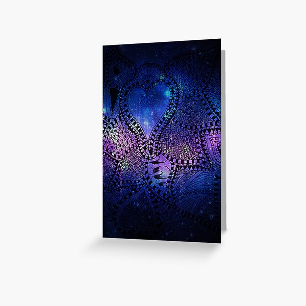 Heart Patterns Greeting Card